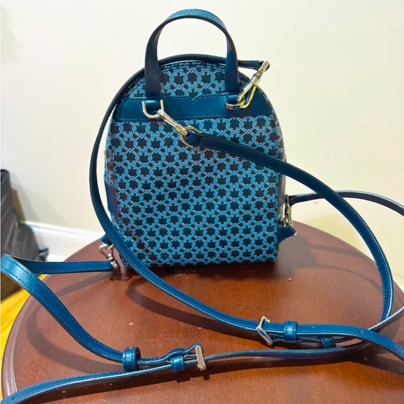 Kate Spade Mini Blue Pattern Backpack - Picture 4 of 7
